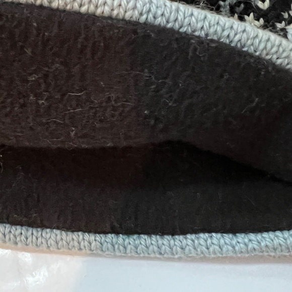 Merkley Beanie Toque Wool Knit Ski Hat Tassel Nordic Blue Made in Canada Vintage - Picture 7 of 10